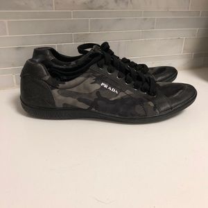 Prada trainers. Green fatigues color